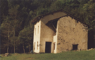 A puchi metri dal torente, el vecio molin, prima del restauro.