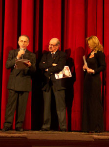 <i>Da destra</i>, Emanuela Stefani, Vittorio Ingegneri e Mario Klein