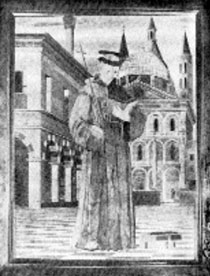 Prospetive architetoniche con S. Francesco, al Santo a Padova.