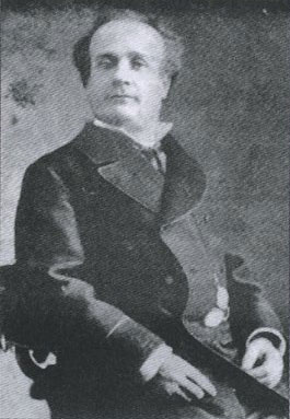 L'atore Cesare Rossi ne la stajon teatrale del 1884 al Teatro de i Concordi.