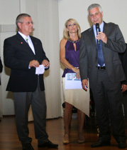 El presidente M. Paesotto col presidente AIDO, Paolo Fasolo.