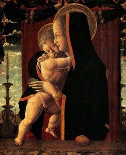 Francesco Squarcione, Madonna col Bambino, 1455, (Berlino, Gemäldegalerie).