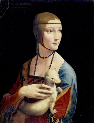 Dama con l’ermellino (1488-1490) de Leonardo da Vinci, che te tòle la parola… e cossì te tasi e te pensi… prima de parlare.