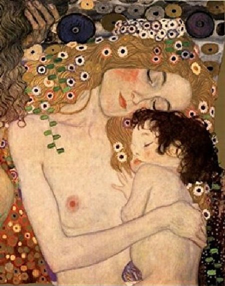 La dolceza e l’amore de na mama. (Gustav Klimt – Tre età della donna - madre e figlio)