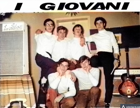 “I GIOVANI” ancuò: da sanca a drita: Fiorenzo (Renzo), Mario, Enzo e Galdino.